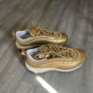 Gold Nike Air Max 97 Sneakers